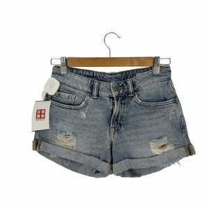 ALLSAINTS(オールセインツ) ダメージ加工デニムショートパンツ レディース W26 中古 古着 0424