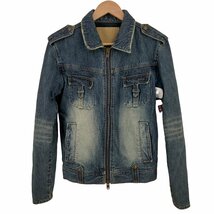 BUFFALO JEANS(バッファロージーンズ) エポレット デニムミリタリージャケット メンズ JPN 中古 古着 0202_画像1