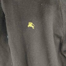 BURBERRY BLACK LABEL(バーバリーブラックレーベル) ロゴ刺繍ヘンリーネックウールニット 中古 古着 0303_画像6