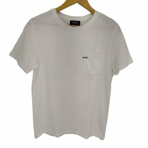 A.P.C.(アーペーセー) 刺繍入りポケットTシャツ レディース import：XS 中古 古着 0644