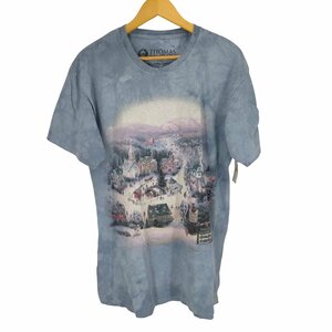 USED古着(ユーズドフルギ) THOMAS KINKADE MADE IN USA 情景ペイント半袖Tシ 中古 古着 0205