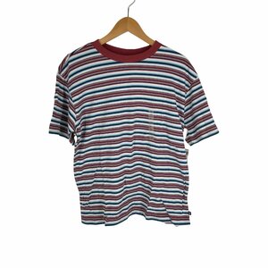 Gap(ギャップ) 00S OLD マルチボーダープリントクルーネックTシャツ メンズ JPN：XXL 中古 古着 0724