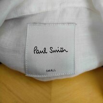 Paul Smith(ポールスミス) リネン半袖シャツ マルチカラーボタン フローラル メンズ S 中古 古着 0603_画像6