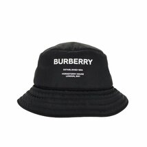 BURBERRY LONDON(バーバリーロンドン) ホースフェリープリント ナイロン ロゴハット バケハ 中古 古着 0224_画像1