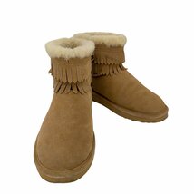 BEARPAW(ベアパウ) フリンジ ショートブーツ レディース EUR：39 中古 古着 0605_画像1