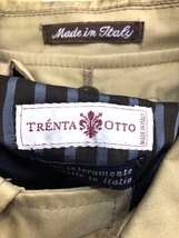 TRENTA OTTO(トレンタオット) イタリア製 ステンカラーコート ライナー付き メンズ 表記無 表 中古 古着 0534_画像3