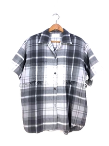 UNUSED(アンユーズド) 22SS fringe short sleeve check shirt レ 中古 古着 0410