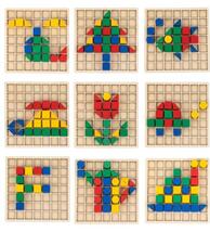 ブロックパズル　絵合わせ　タングラム　パズル　知育玩具　モンテッソーリ人気_画像3
