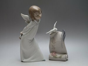 041815LLADRO　リヤドロ　人形２点　少女　和平　陶器　置物