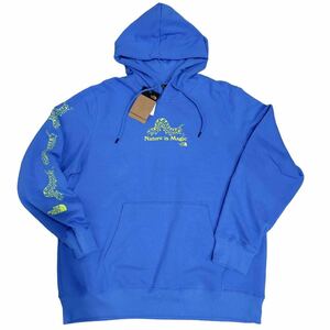 新品★未使用　タグ付き　海外限定商品　ノースフェイス　パーカー 大きいサイズ XL 裏起毛　ブルー　the north face