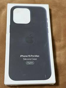 【美品】純正 iPhone 15 Pro Max シリコンケース・ブラック