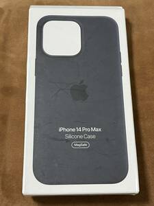 【美品】純正 iPhone 14 Pro Max シリコンケース・ミッドナイト