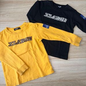 XLARGE kids エクストララージキッズ　長袖Tシャツ　ロンT 110 2枚セット