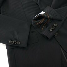 新品 5.2万 ユニバーサルランゲージ REDA ICE SENSE 2パンツ スーツ YA5(細身M) 黒 【J46266】 46-8D 春夏 セットアップ ストライプ サマー_画像5