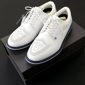 新品 4.1万 ジーフォア PERF BROGUE GALLIVANTER スパイクレス ゴルフ シューズ 26.5cm 白 【S20382】 G/FORE メンズ ガリバンター 防水の画像9