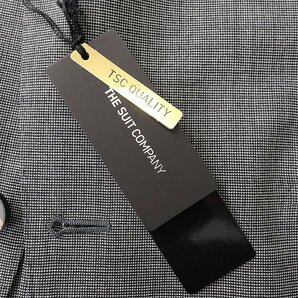 新品 スーツカンパニー 春夏 カノニコ ピンヘッド スーツ AB5(幅広M) 白黒 【J56249】 170-4D イタリア CANONICO 段返り サマー ウールの画像9