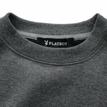 新品 プレイボーイ 裏毛 刺繍 スウェット LL 【33054_98】 PLAYBOY メンズ クルーネック トレーナー スエット プルオーバー_画像3