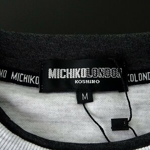 新品 ミチコロンドン 春秋 スウェット トレーナー L 白 【ML9W-R350_LGA】 MICHIKO LONDON KOSHINO メンズ ロゴ ワッペンの画像8