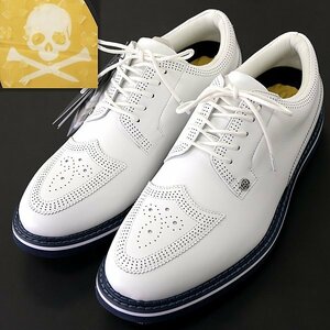 新品 4.1万 ジーフォア PERF BROGUE GALLIVANTER スパイクレス ゴルフ シューズ 26.5cm 白 【S21791】 G/FORE メンズ ガリバンター 防水