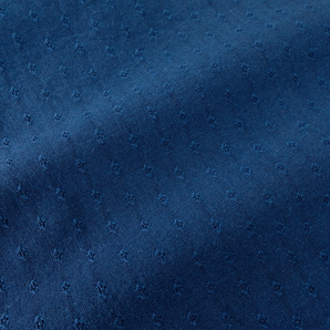 新品 セントオーシャン 小紋柄 ドビー ショートポイントカラー シャツ M 紺 【AFE354_540】 SENT OCEAN 長袖 コットン オールシーズンの画像7