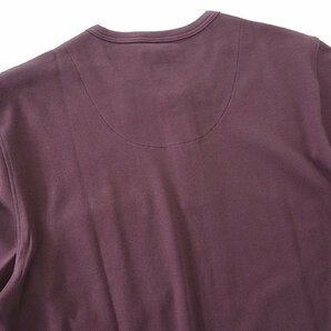 新品 ダックス ハウスチェック 45周年記念 超長綿 スムース ヘンリーネック カットソー M ワイン 【I59209】 DAKS LONDON メンズ Tシャツの画像3