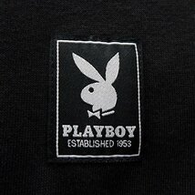 新品 プレイボーイ 裏毛 ハーフジップ スウェット LL 黒【33055_99】 PLAYBOY メンズ プルオーバー トレーナー スエット HALF ZIP_画像8