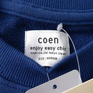 新品 UNITED ARROWS コーエン 裏毛 クルーネック スウェット M 紺 【I45996】 メンズ coen トレーナー 刺繍 トレーナー プルオーバーの画像9