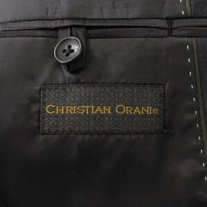 新品 クリスチャンオラーニ ウール混 トロピカル メランジ スーツ AB10(幅広5L) 濃灰 【J59096】 CHRISTIAN ORANI メンズ 春夏 サマーの画像10