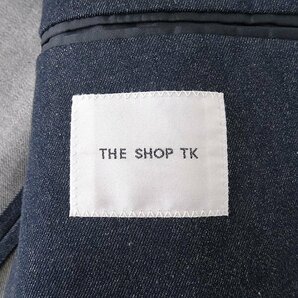 新品 タケオキクチ エバー デニム ストレッチ ジャケット M 紺 【J46223】 THE SHOP TK ブレザー 春夏 メンズ 洗濯可 アンコン サマーの画像9