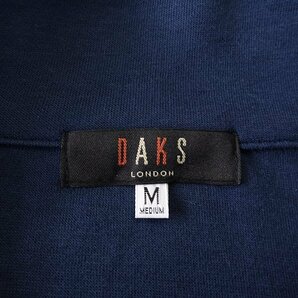 新品 ダックス スムース ジャージー スタンドカラー ハーフボタン カットソー L 紺灰【I48498】 DAKS LONDON 日本製 メンズ スウェットの画像10