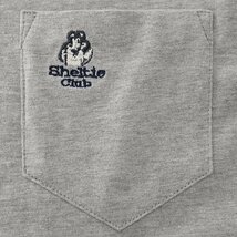 新品 シェルティークラブ 24SS 刺繍 ポケット 長袖 Tシャツ LL 灰 【SH1441110_97】 春夏 Sheltie Club クルーネック ロンT カットソー_画像6