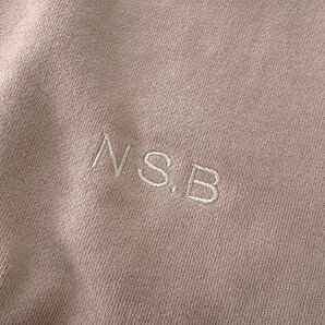 新品 ns.b ニコル 裏毛 ヘビーウェイト スウェット パーカー 50(XL) ピンク 【I43886】 エヌエスビー NICOLE ロゴ 刺繍 フード プルオーバの画像5