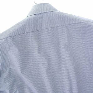 新品 山喜 QUARTA 形態安定 吸水速乾 BD シャツ 43-86(XL) 紺 白 ストライプ 【I57952】 春夏 メンズ ボタンダウン ビジネス カジュアルの画像3