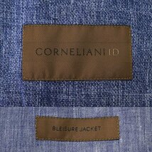 新品 17.6万 コルネリアーニ ID イタリア リネン BLEISURE ジャケット 52(XXL) 青 【J57063】 春夏 メンズ CORNELIANI アンコン ブレザー_画像10