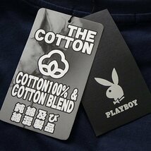 新品 プレイボーイ 24年春夏 バニー ロゴ 刺繍 カットソー L 紺【41028_79】 PLAYBOY ロンT ポケT 長袖 ポケット Tシャツ メンズ_画像9