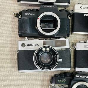 ⑨ 【カメラ大量おまとめセット】 ジャンク品 / オリンパス / Canon キャノン / MINOLTA ミノルタ / KONICA コニカ / Nikomat ニコンの画像5