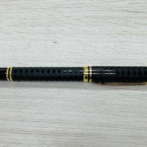 【希少/付属品】綺麗品 Waterman IDEAL ウォーターマン 万年筆 18K 750 刻印有 格子柄 フランス製 筆記用具 文房具の画像2