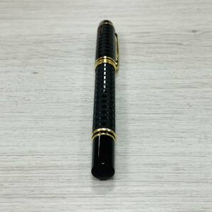 【希少/付属品】綺麗品 Waterman IDEAL ウォーターマン 万年筆 18K 750 刻印有 格子柄 フランス製 筆記用具 文房具の画像4