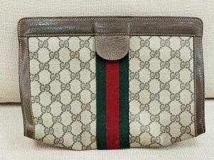 【正規品】 GUCCI グッチ セカンドバッグ クラッチバッグ 89.01.002 GG柄 GGキャンパス シェリーライン