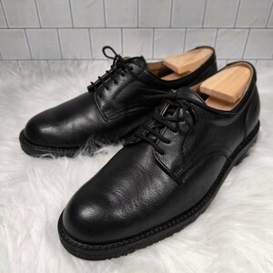 極美品【リーガルウォーカー】REGAL ビジネスシューズ 革靴 25 プレーントゥ 営業 レースアップ レザー 紳士靴 ブラック