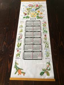 [ Northern Europe miscellaneous goods Sweden ]Almedahls* symbol flower. print * calendar tapestry {2015 year } interior * remake to *arume Dahl s