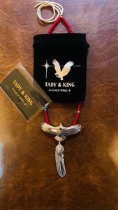 【GW期間限定価格】【早い者勝ち】【極美品】tady&king ネックレス シルバー　フェザー　イーグル