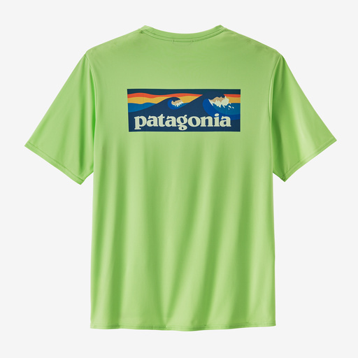 ★新品★ パタゴニア キャプリーン クール デイリー グラフィック シャツ ウォーターズ Boardshort Logo: Salamander Green Mサイズ