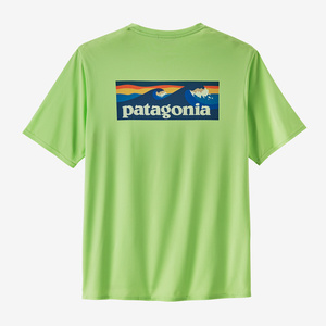 ★新品★ パタゴニア キャプリーン クール デイリー グラフィック シャツ ウォーターズ Boardshort Logo: Salamander Green Sサイズ