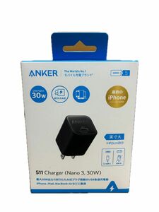 新品未開封 Anker 511 Charger Nano 3 30W USB-C急速充電器 A2147N11