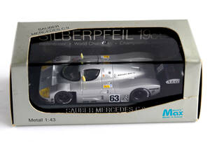 マックスモデル1/43スケールモデルカー1000 ザウバー メルセデスC9 -1000Km#63 1989　