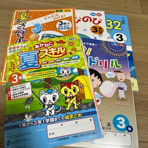 未記入　3年　ドリル　参考書　小学生　小学　受験　4教科　国語算数理科社会