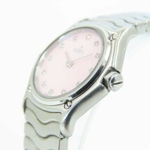 EBEL エベル クラシックウェーブ ピンク シェル 腕時計 12P ダイヤモンド E9157111 稼動品 / 6830wrpr_画像3