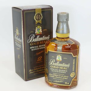 7510-60 Ballantine's バランタイン 12年 GOLD SEAL ゴールドシール スコッチ ウイスキー 古酒 未開封 750ml/43%