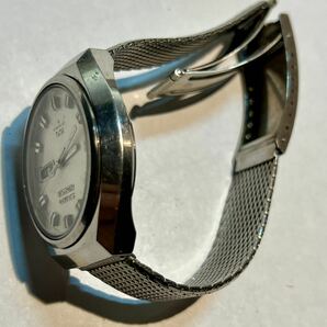 ◆SEIKO セイコー 5ACTAS ファイブアクタス 6106-8680 自動巻き デイデイト シルバー文字盤 SS 23石 メンズ 腕時計◆の画像4